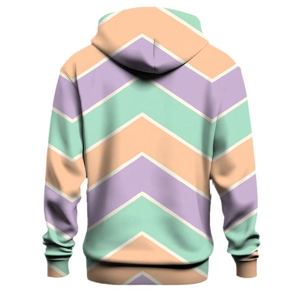 Chevron Pastel Steps pullover hoodies
