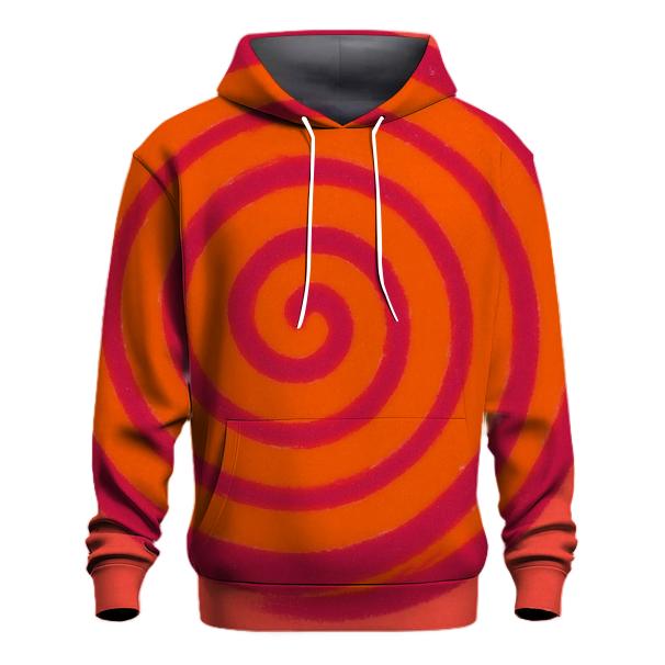 Sunset Overdyed Spiral zip-up hoodies