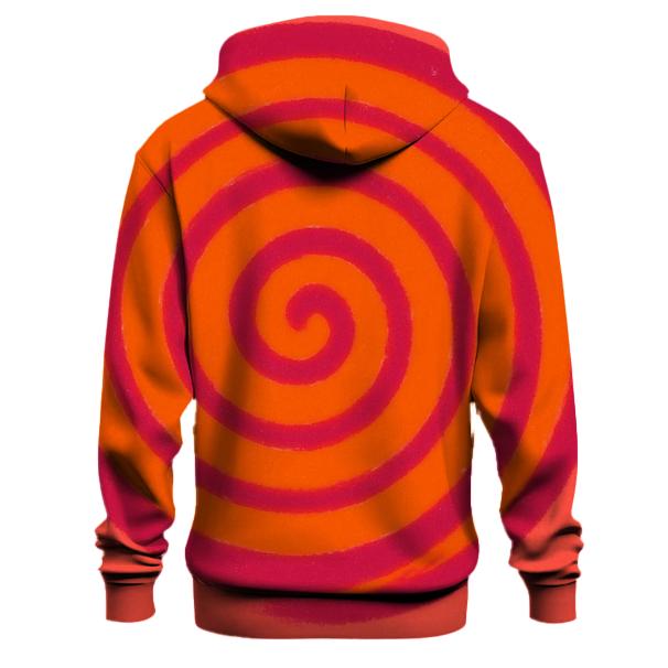 Sunset Overdyed Spiral zip-up hoodies
