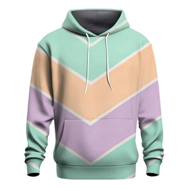 Pastel Chevron Steps designer hoodies