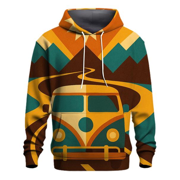 Kaleidoscope Road Trip printed hoodies