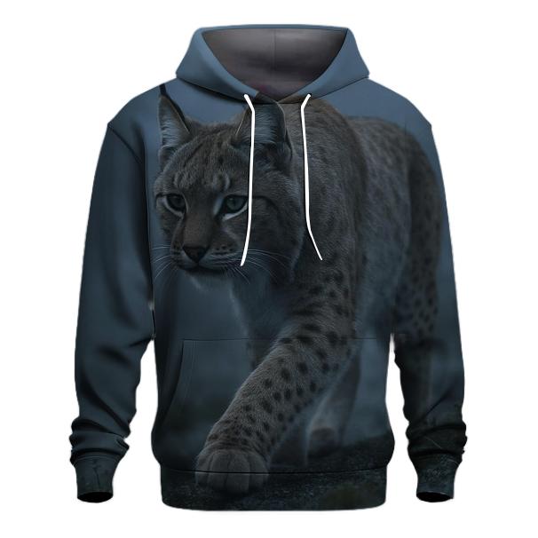 Mist Ledge Stalker — Eurasian Lynx zip-up hoodies
