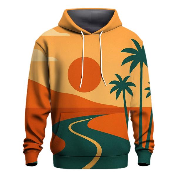 Sunset Roadstrip Pattern hoodies fashion