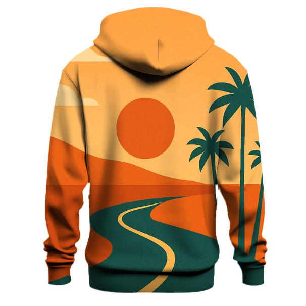 Sunset Roadstrip Pattern hoodies fashion