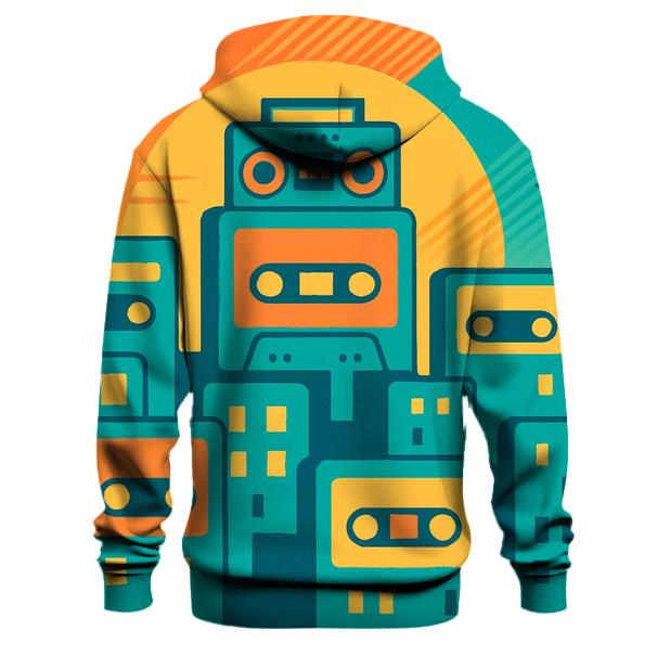 Cassette City Skyline graphic hoodies