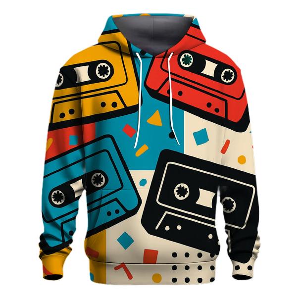 Cassette Tape Pop Collage lightweight hoodies