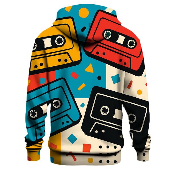 Cassette Tape Pop Collage lightweight hoodies