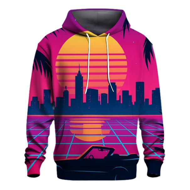 Neon Skyline Mirage pullover hoodies