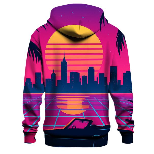 Neon Skyline Mirage pullover hoodies