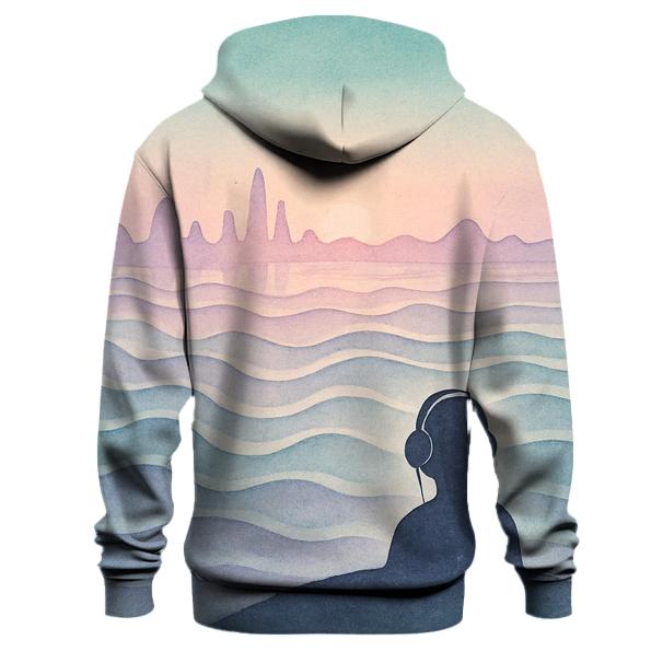 Sound Ripple Horizon embroidered hoodies