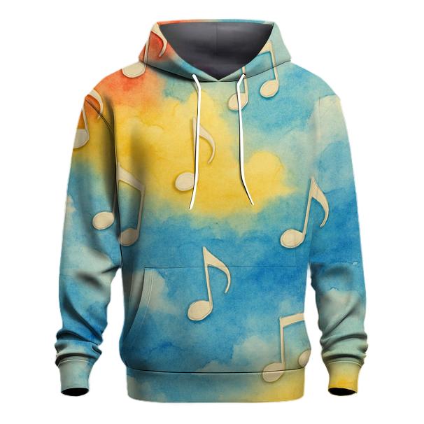 Music Note Cascade premium hoodies