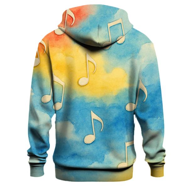 Music Note Cascade premium hoodies
