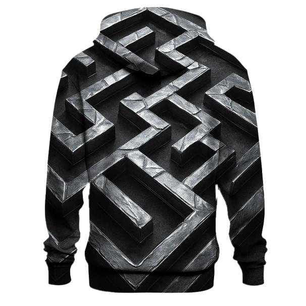 Mirror Gleam Labyrinth printed hoodies