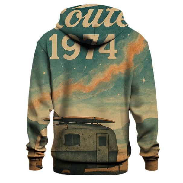 Cosmic Roadtrip Postcard zip-up hoodies