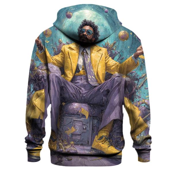 Jeff Goldblum: Cosmic Curator Of Playful Omnipotence printed hoodies