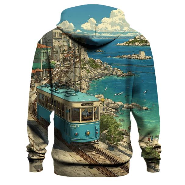 Coastal Tramway Vista printed hoodies