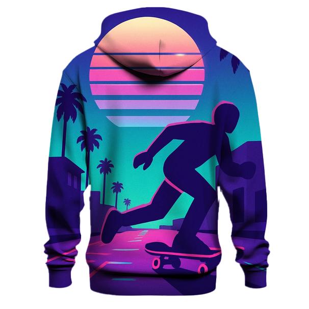 Chrome Sunset Skate printed hoodies