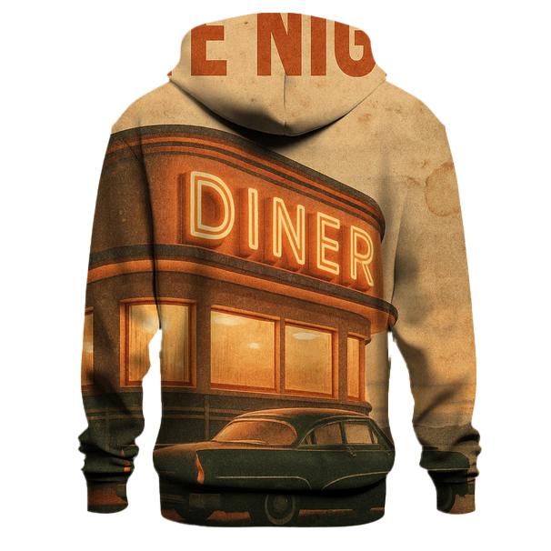 Sepia Roadside Diner Poster graphic hoodies