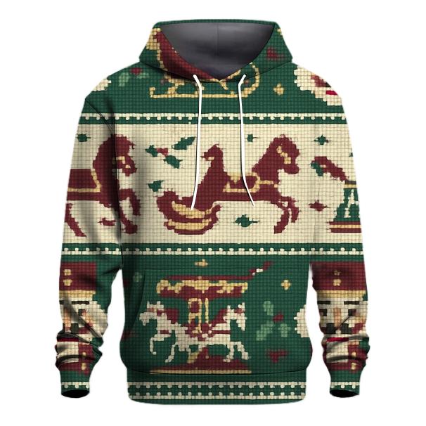 Nutcracker Carousel Stripe Design hoodie trends