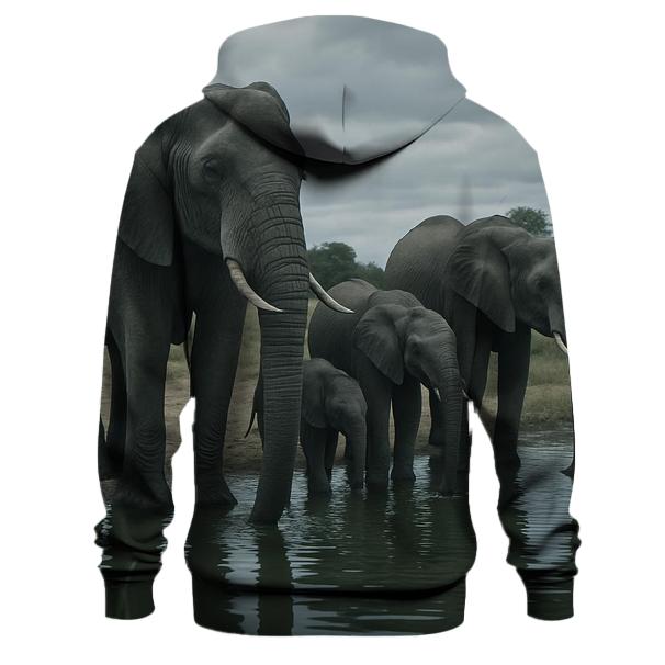 Shade Pool Vigil African Elephant premium hoodies