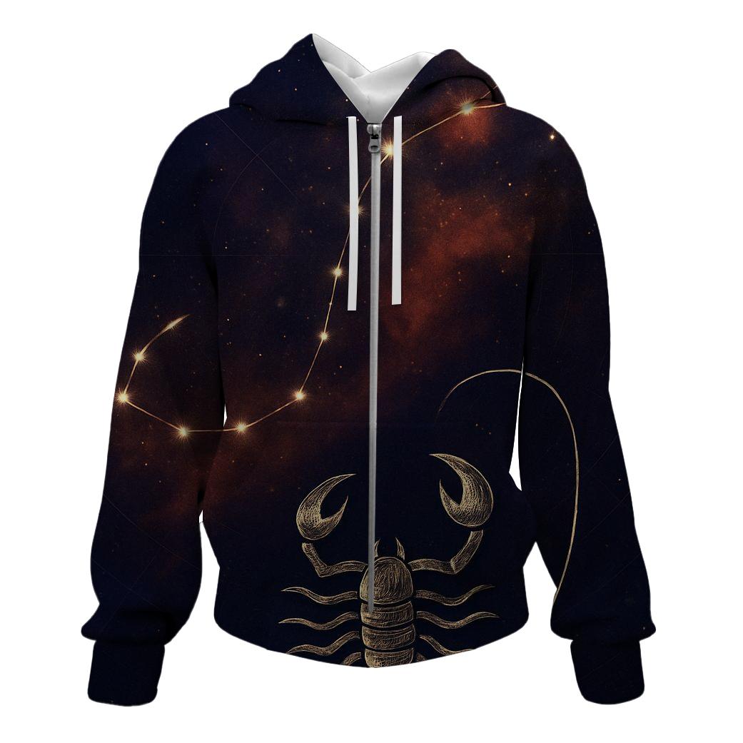 Scorpio Nebula Constellation Portrait hoodies fashion