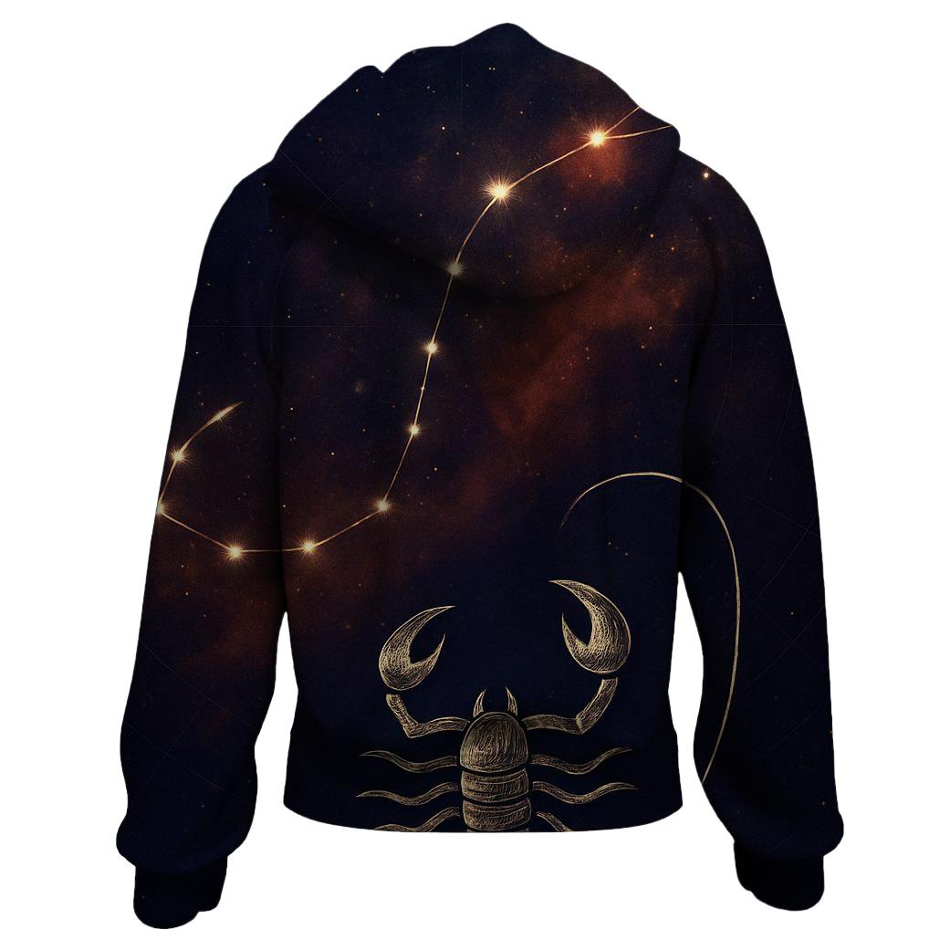 Scorpio Nebula Constellation Portrait hoodies fashion
