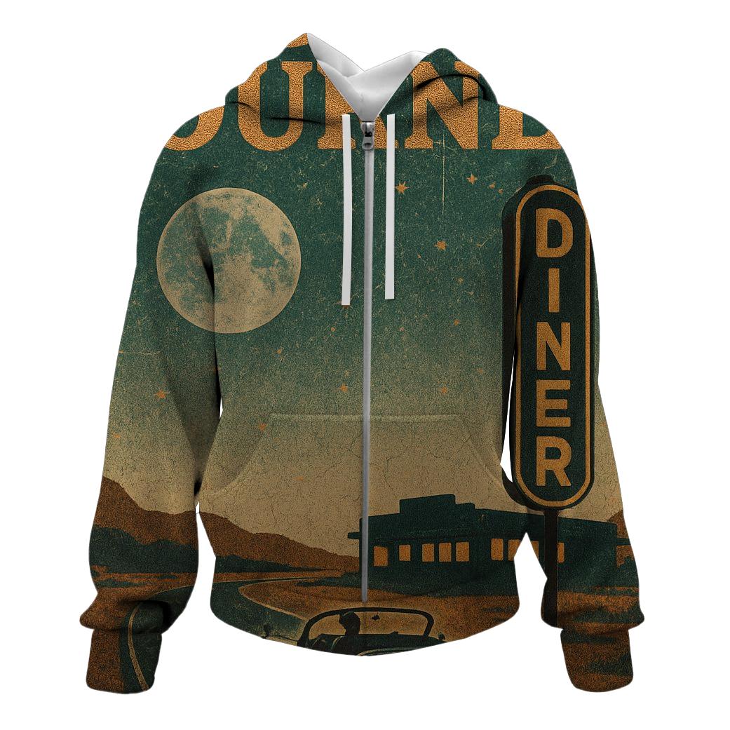 Starlit Route Sixty One Poster graphic hoodies