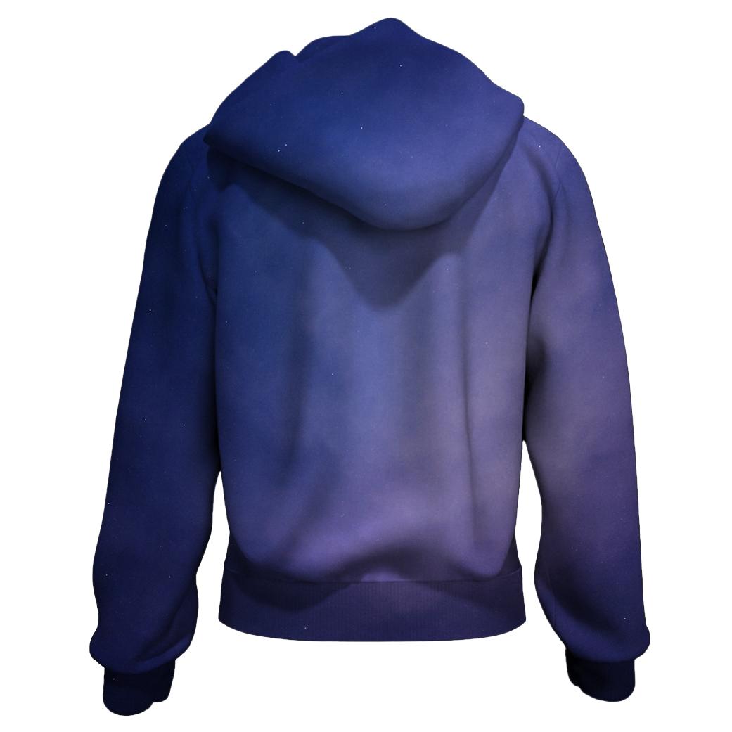 Celestial Twilight Flow embroidered hoodies