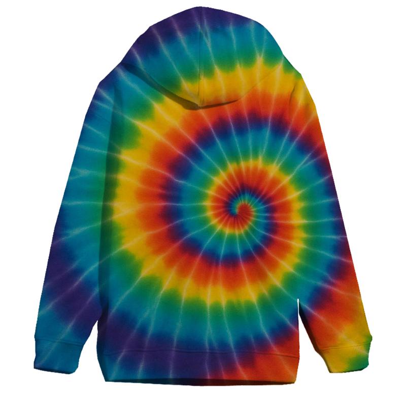Spiral Rainbow Bullseye hoodies fashion