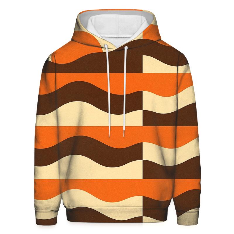 Sunset Groove Tiles pullover hoodies