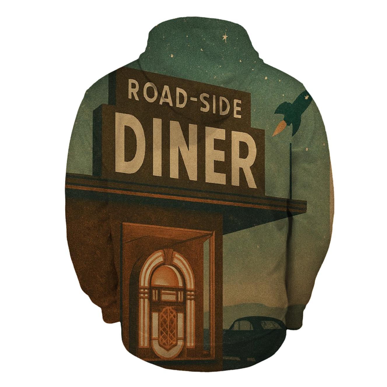 Vintage Astro Diner Poster custom hoodies