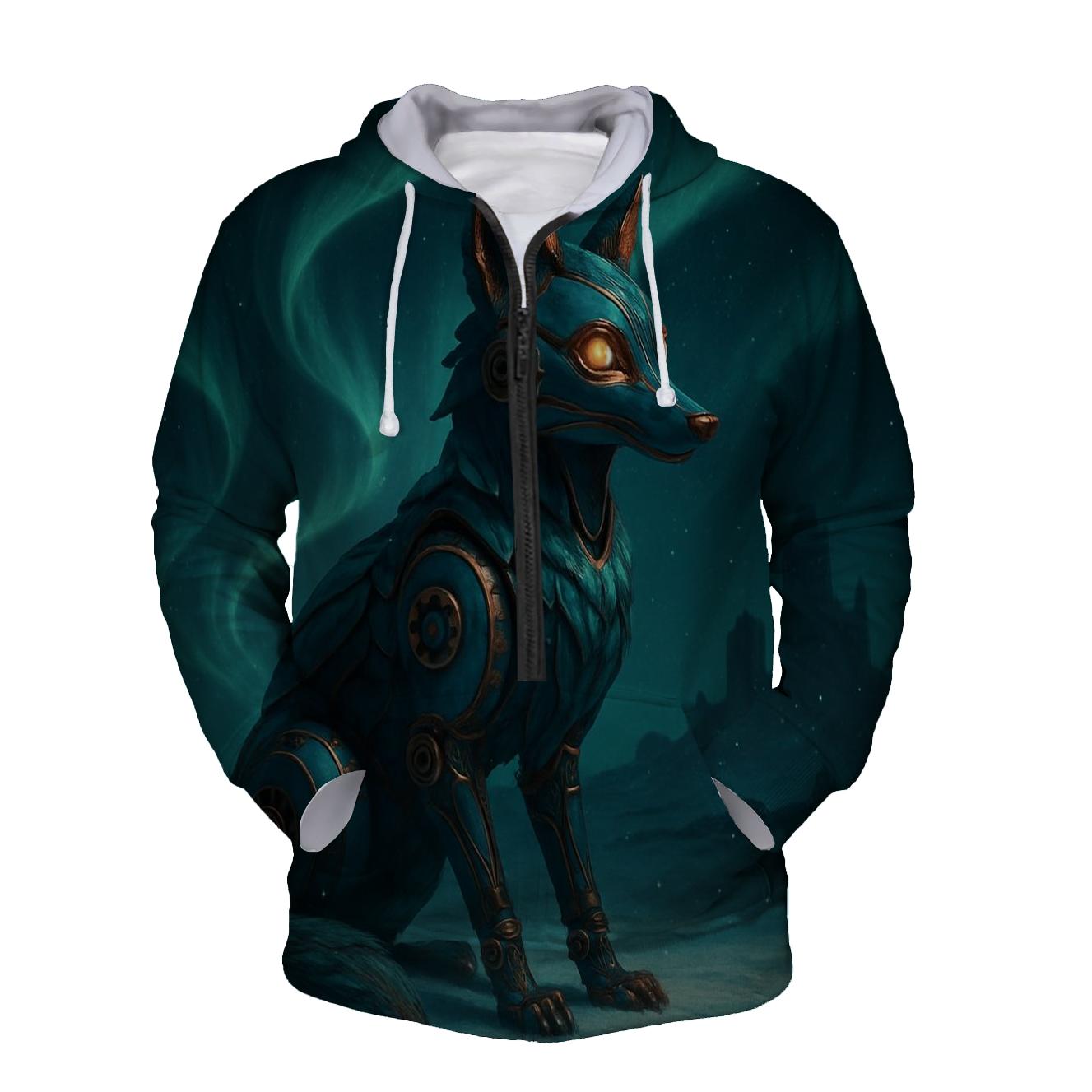 Aurora Mechanical Fox heavyweight hoodies