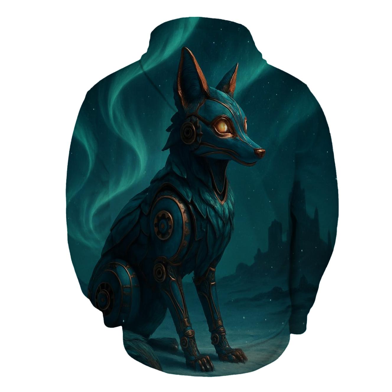 Aurora Mechanical Fox heavyweight hoodies