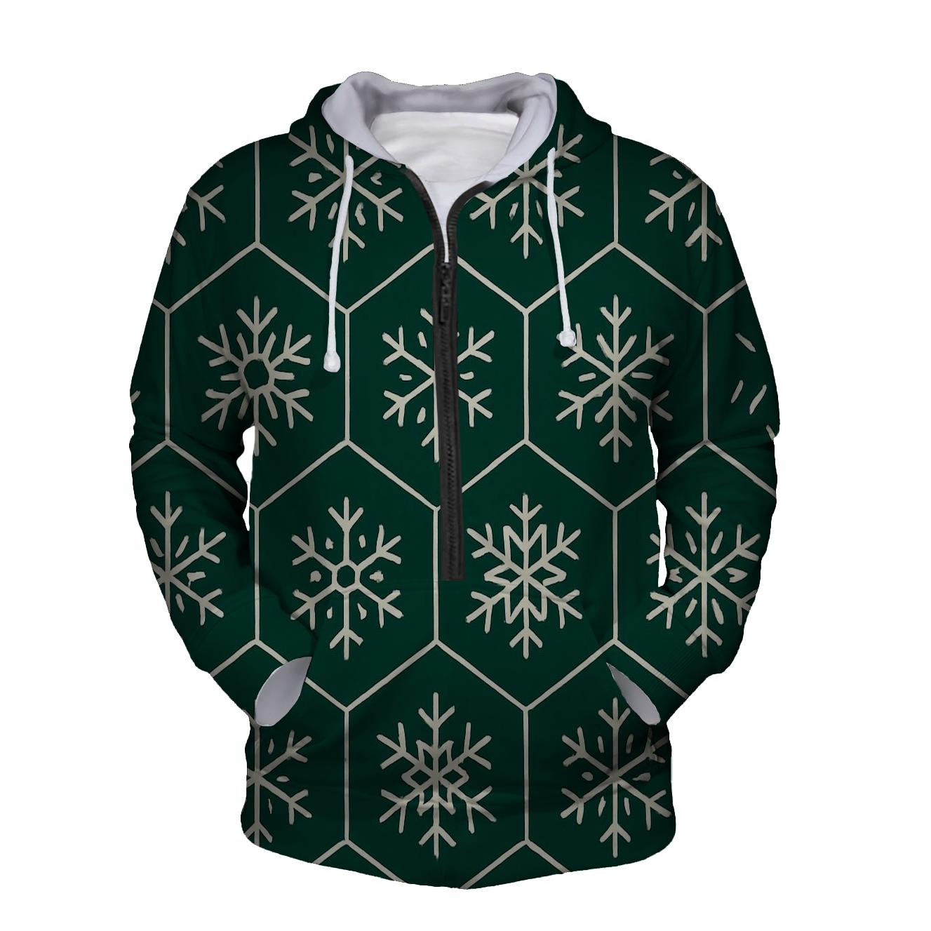 Snowflake Hex Grid hoodies fashion