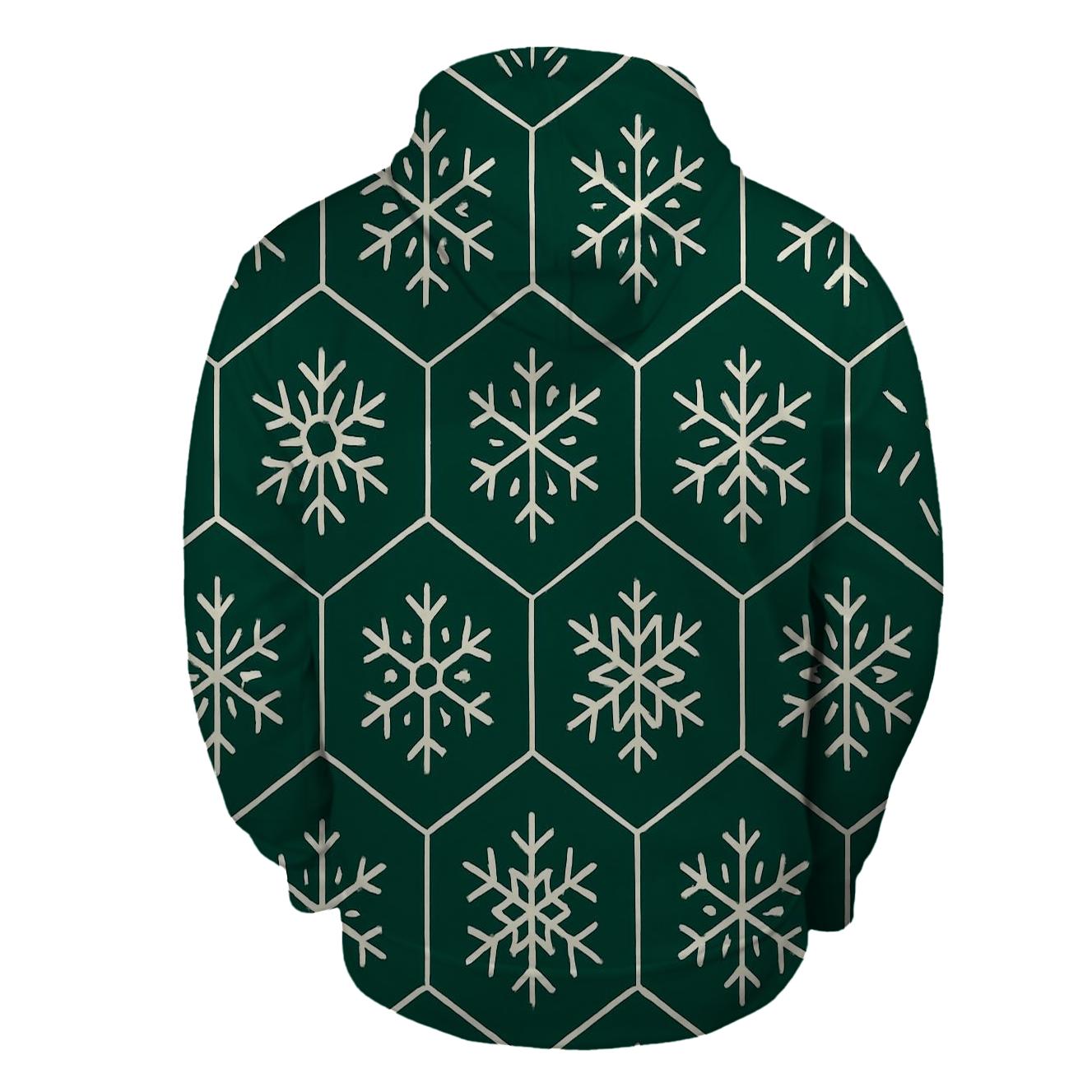 Snowflake Hex Grid hoodies fashion