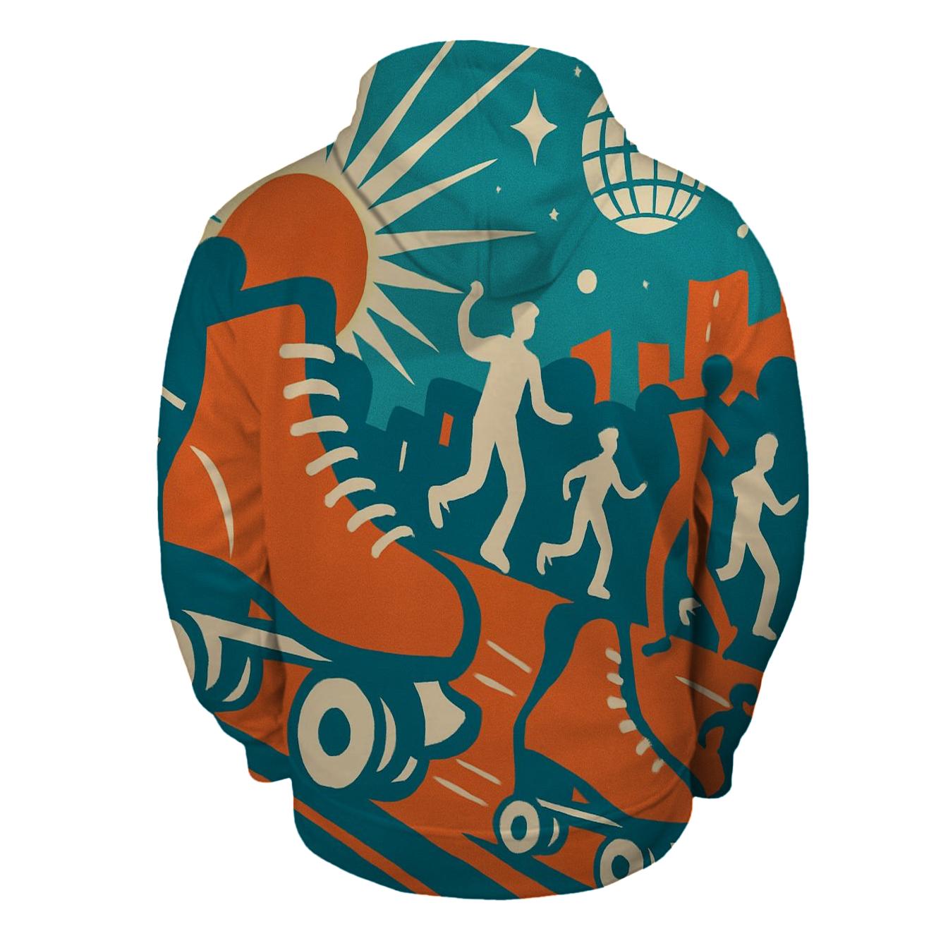 Sunburst Roller Disco hoodies fashion