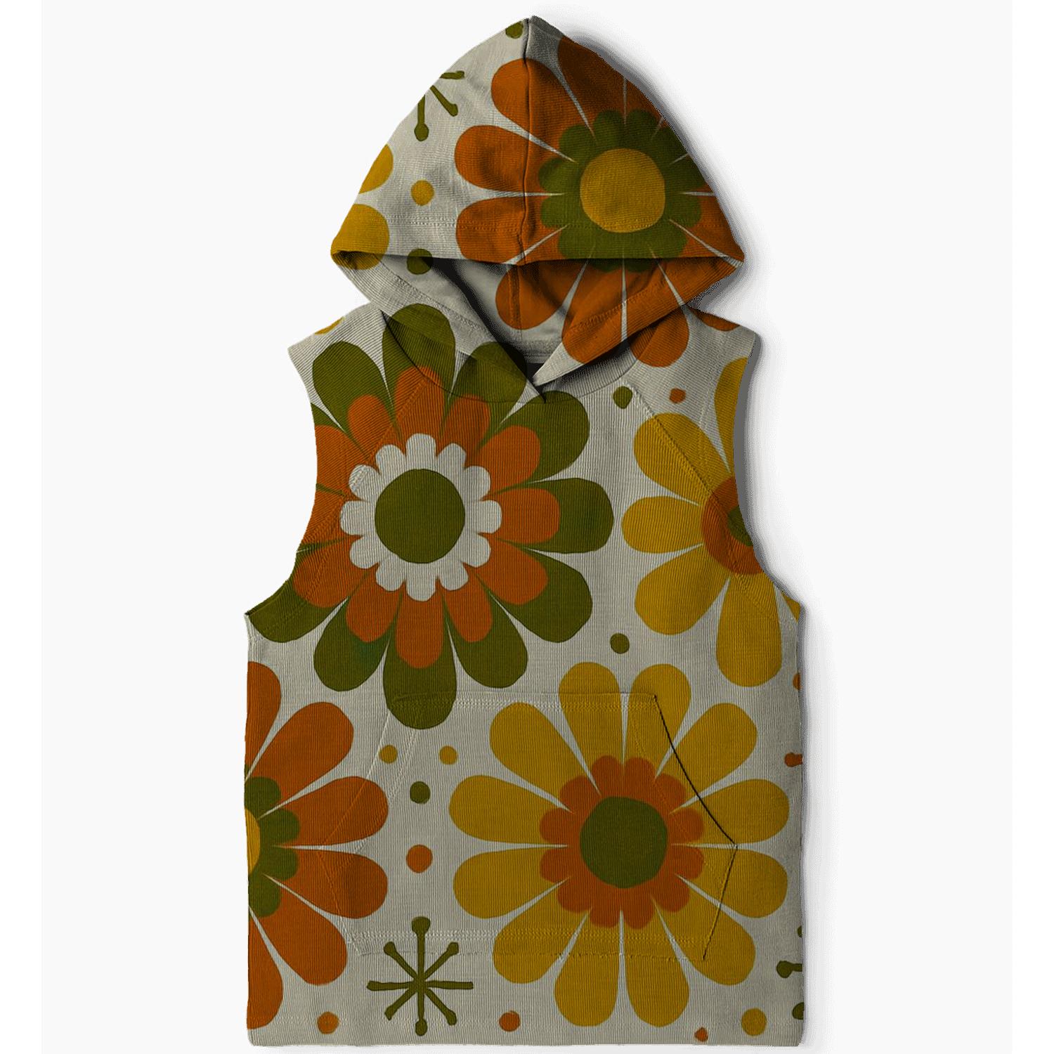 Atomic Flower Burst printed hoodies