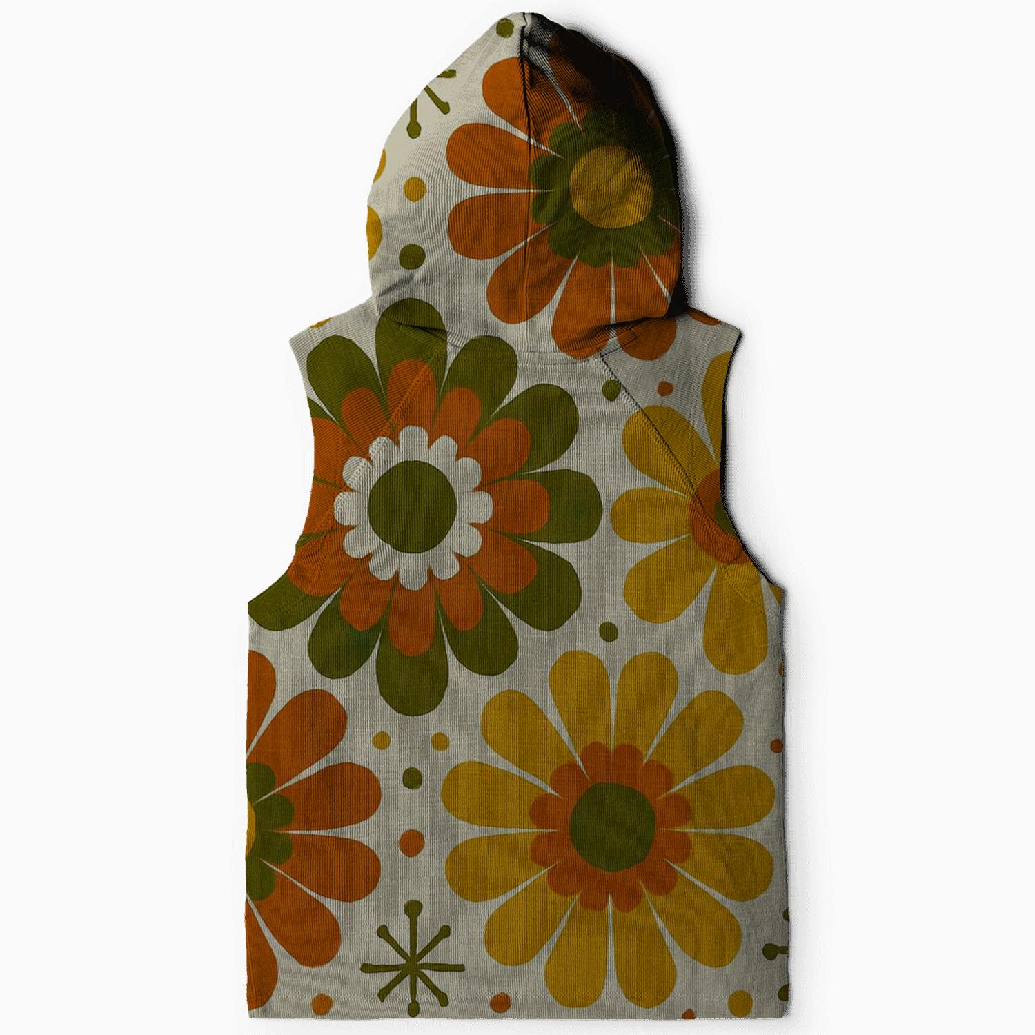 Atomic Flower Burst printed hoodies