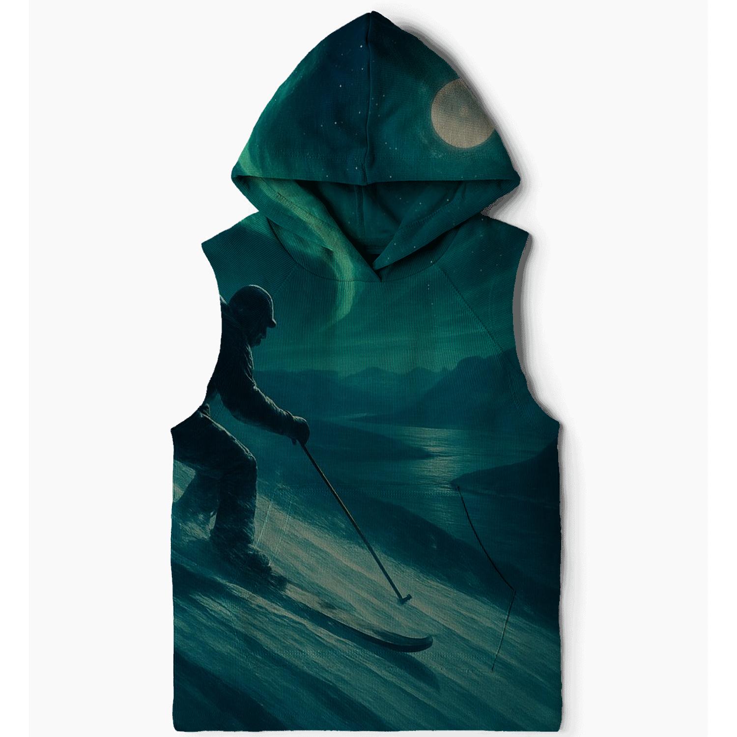 Aurora Alpine Skiing embroidered hoodies