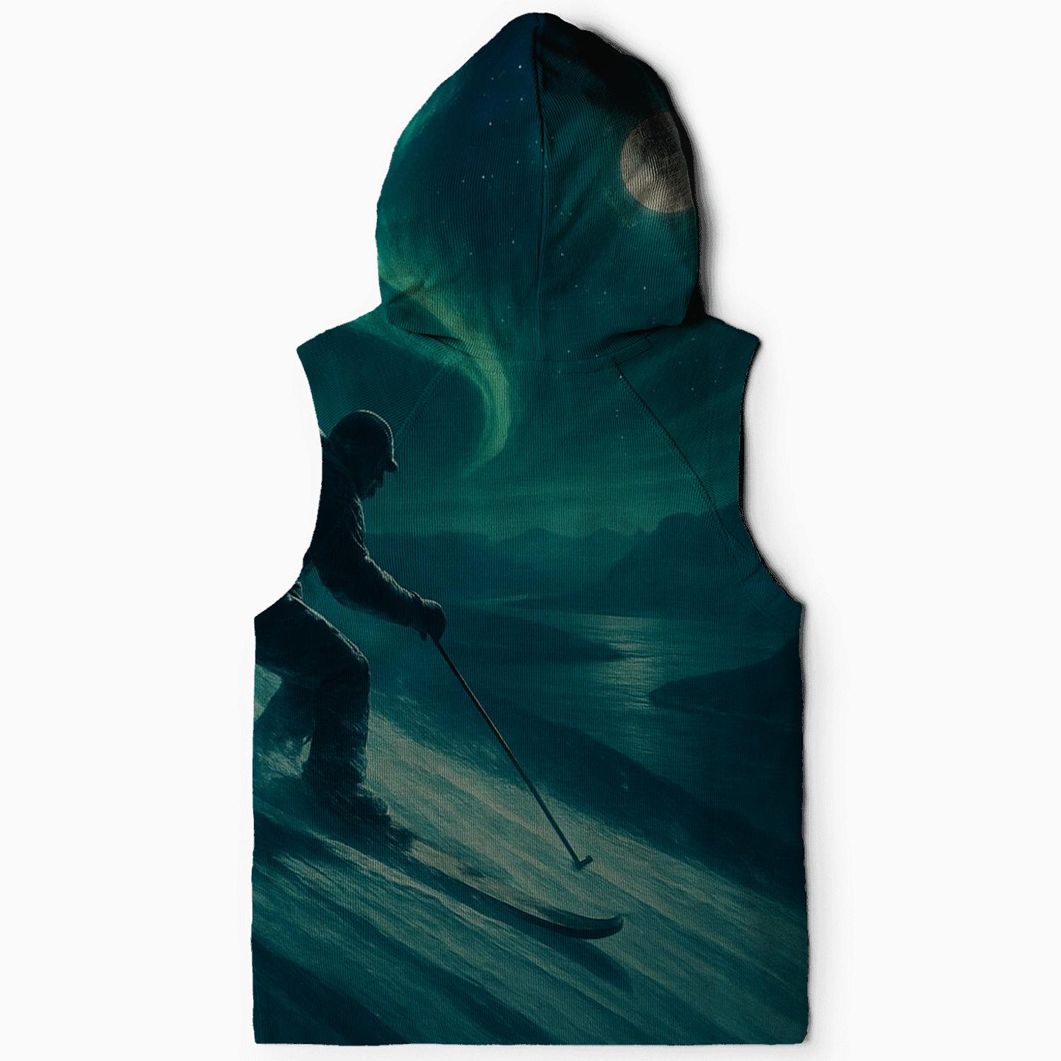 Aurora Alpine Skiing embroidered hoodies