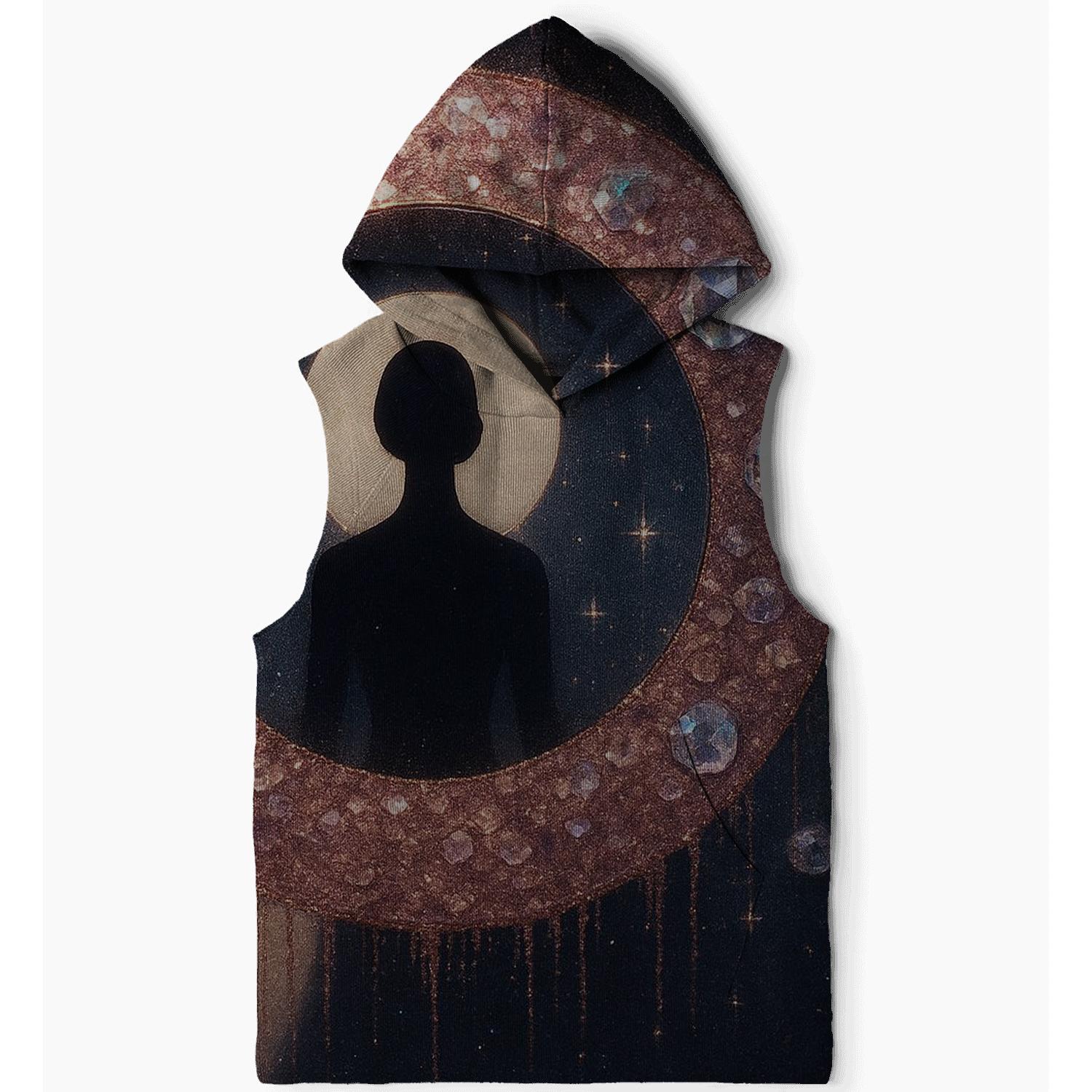 Celestial Sequin Halo graphic hoodies