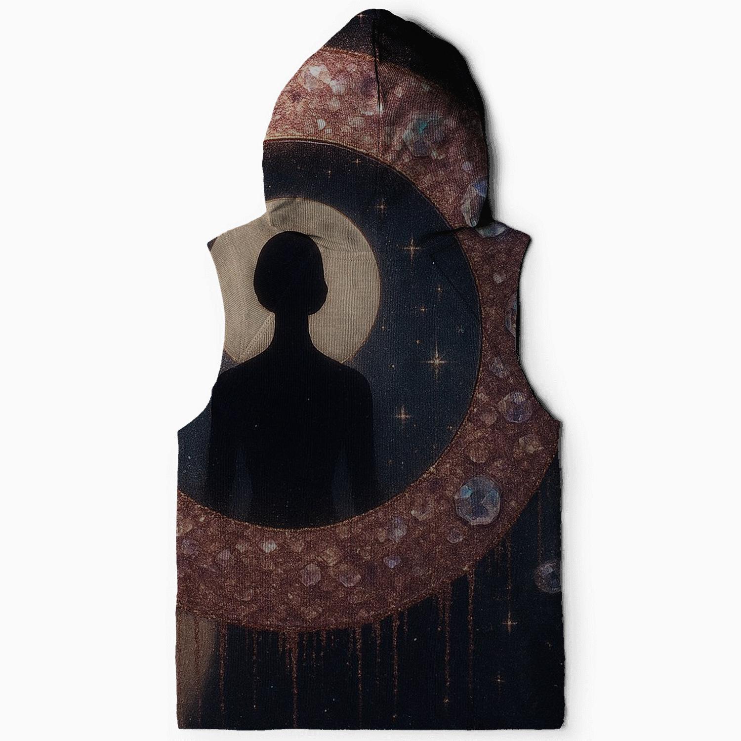 Celestial Sequin Halo graphic hoodies