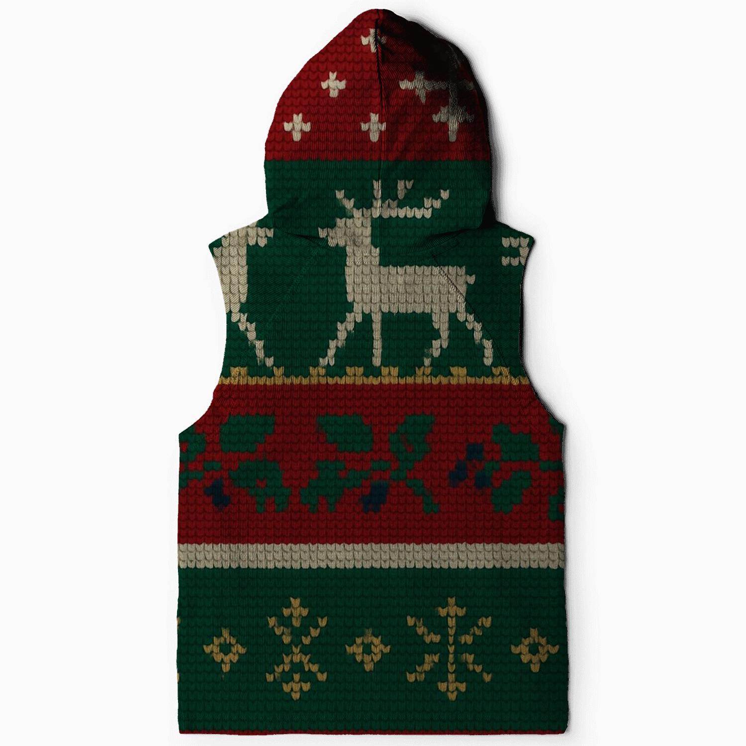 Tinsel Reindeer Skyline Design printed hoodies