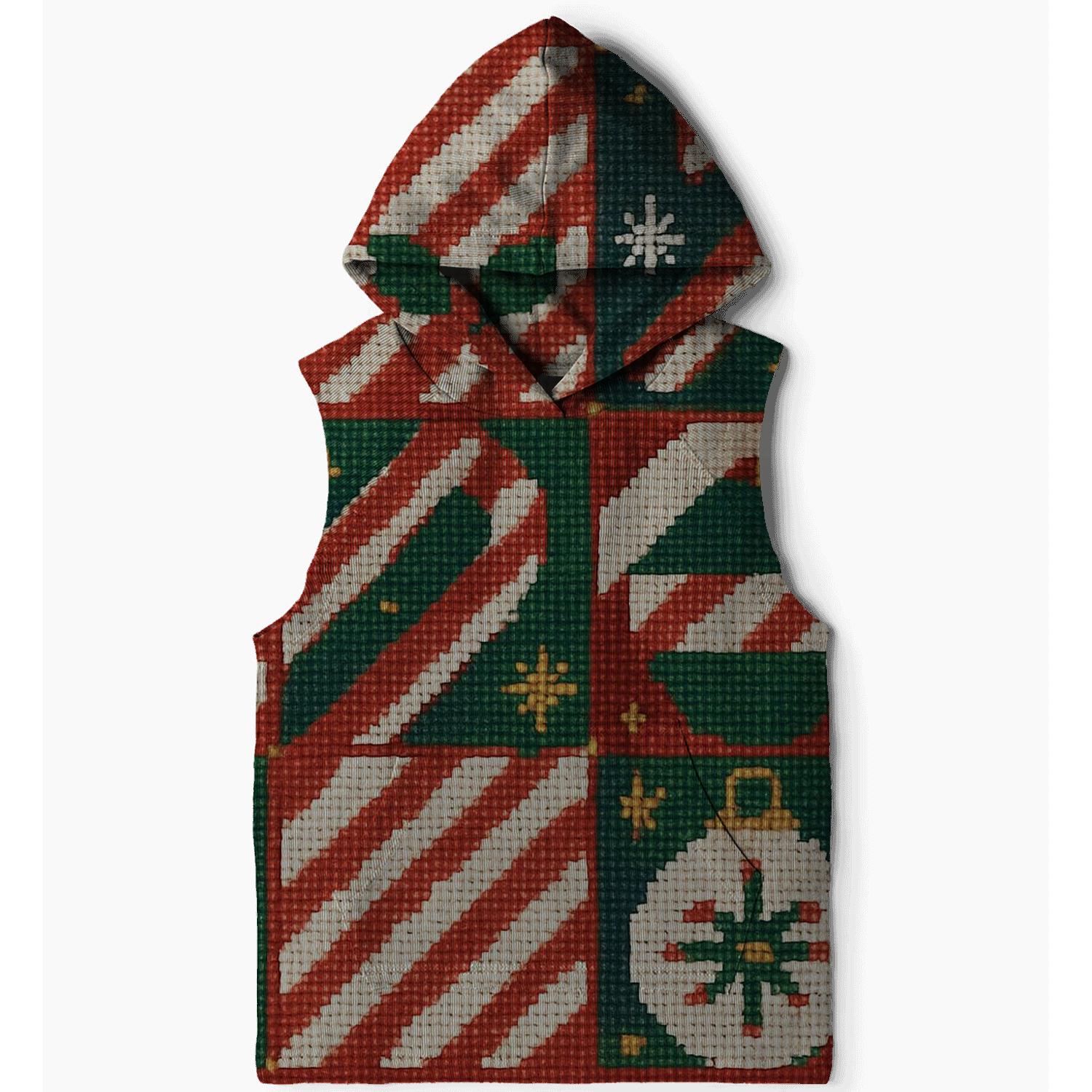 Peppermint Ornament Grid Design hoodie designs