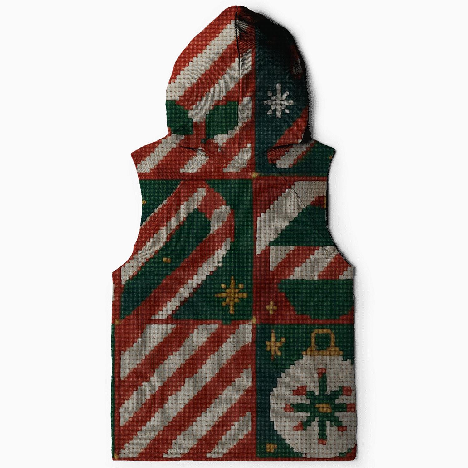 Peppermint Ornament Grid Design hoodie designs