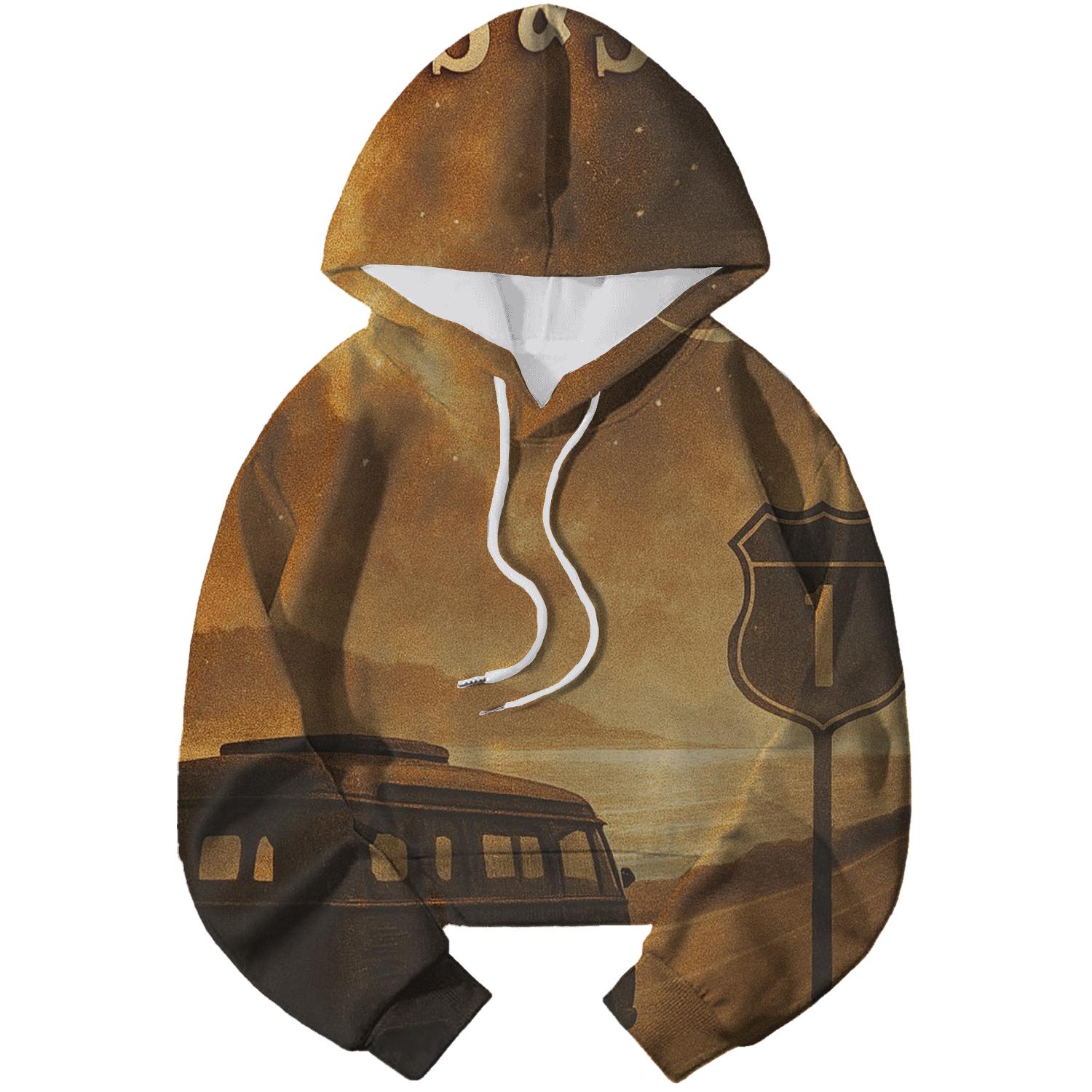 Sunset Cosmic Roadtrip Poster printed hoodies