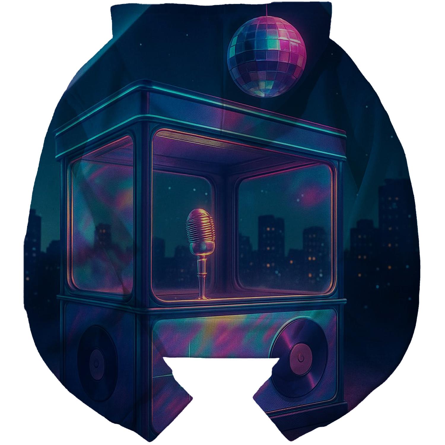 Holographic Karaoke Booth custom hoodies