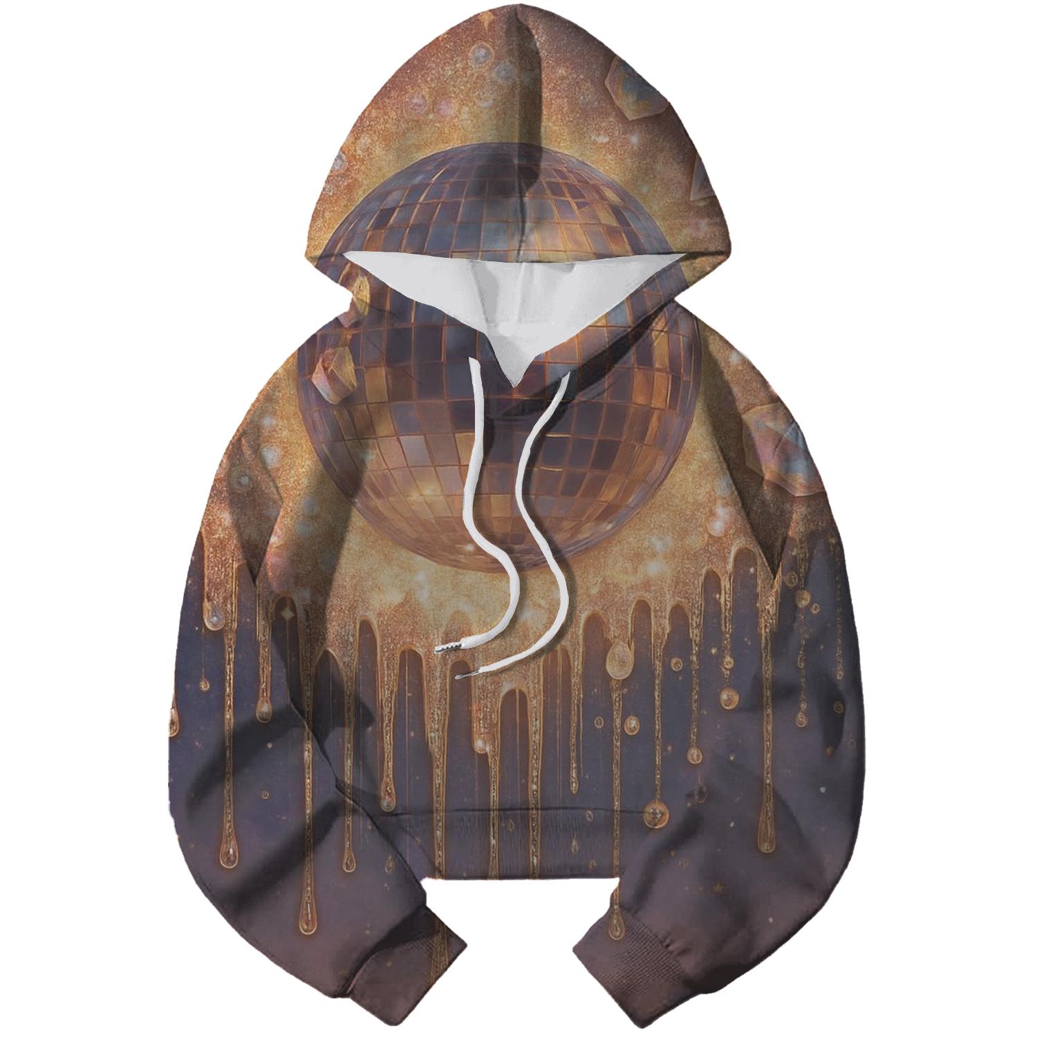 Gilded Nebula Halo embroidered hoodies