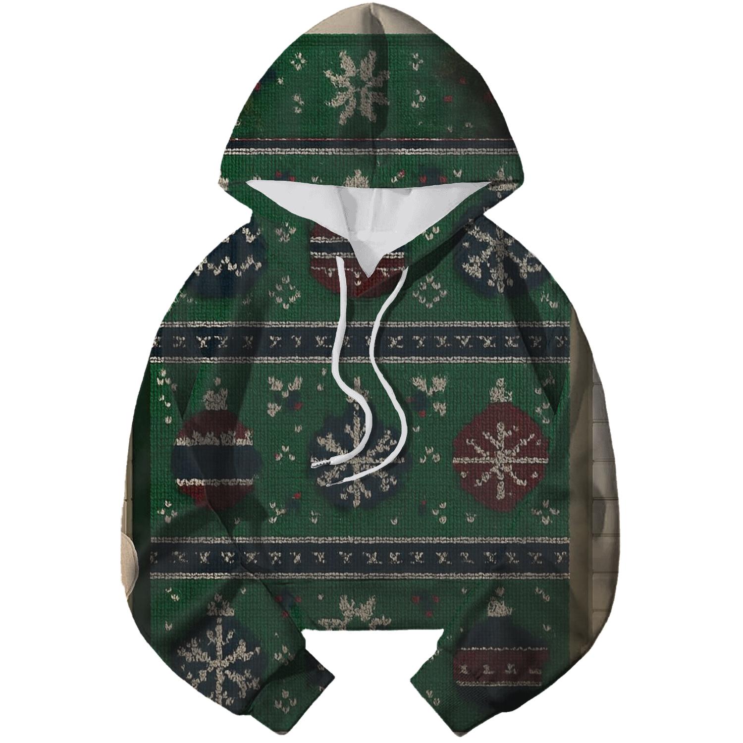 Ornament Snowflake Patchwork Design custom hoodies