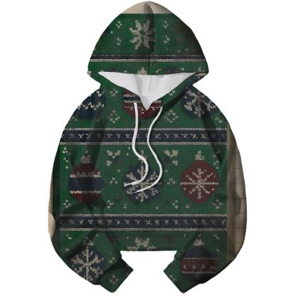 Ornament Snowflake Patchwork Design custom hoodies